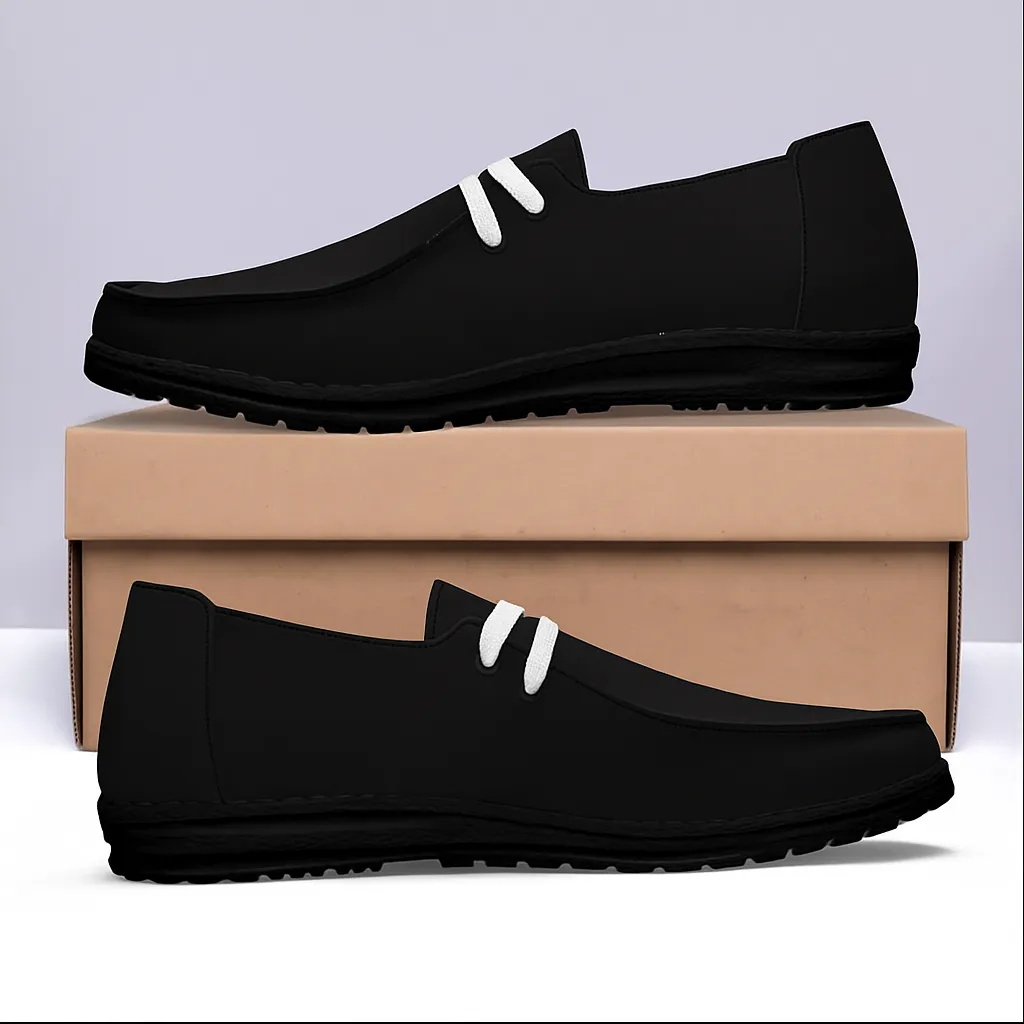 Black with White Strap