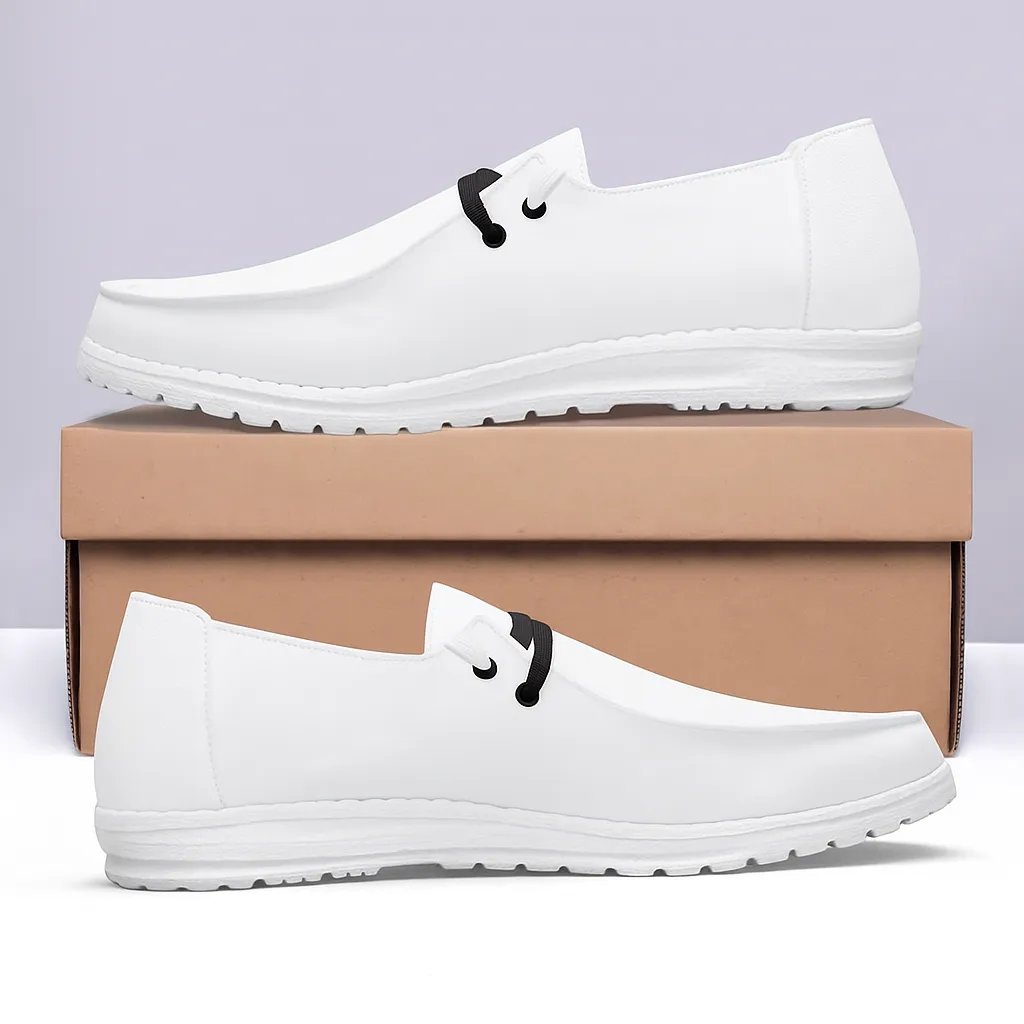 White with Black Strap